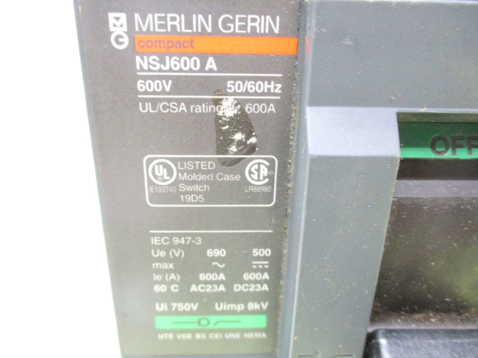 MERLIN GERIN NSJ600A (AS PICTURED) NSNP
