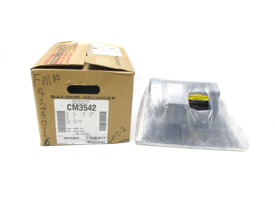 BALDOR CM3542 SER. F 208/460V 1.5/3.2-3A NSMP