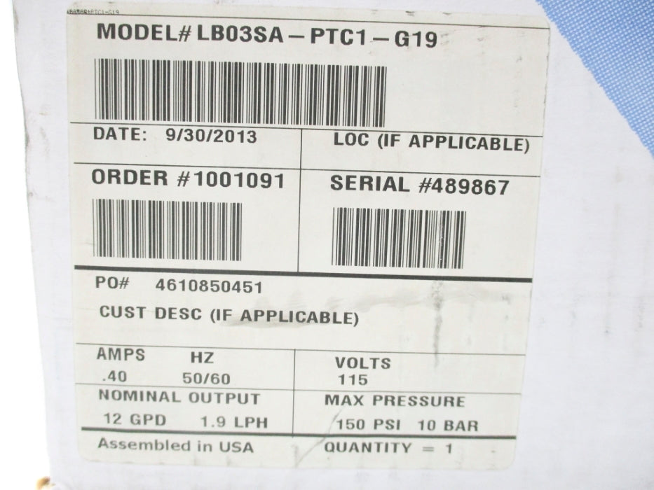 PULSAFEEDER LD03SA-PTC1-G19 NSMP