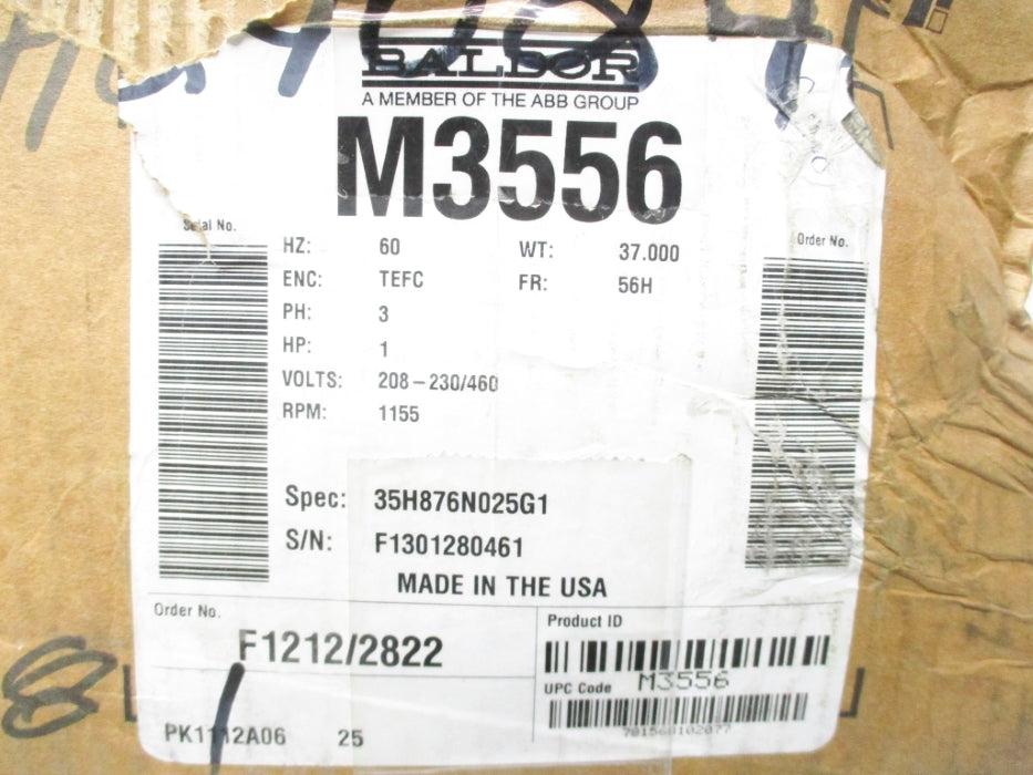 BALDOR M3556 NSMP