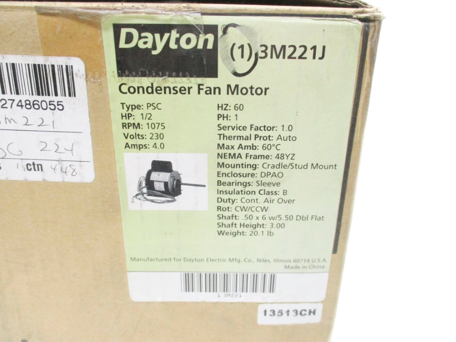 DAYTON 3M221J NSMP