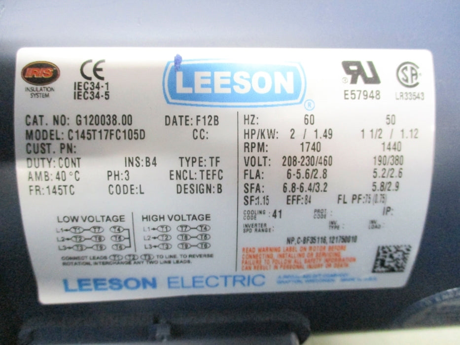 LEESON G120038.00 NSMP