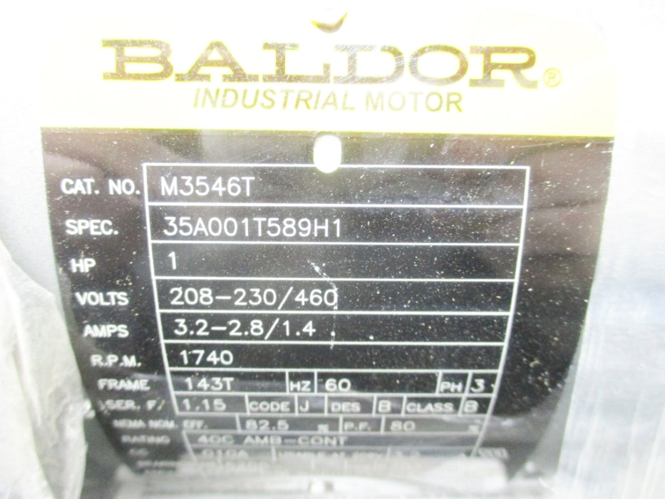 BALDOR M3546T 1740RPM NSMP