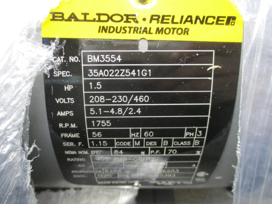 BALDOR BM3554 NSMP