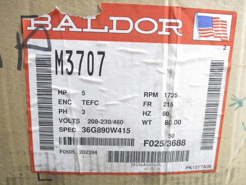 BALDOR M3707 NSMP