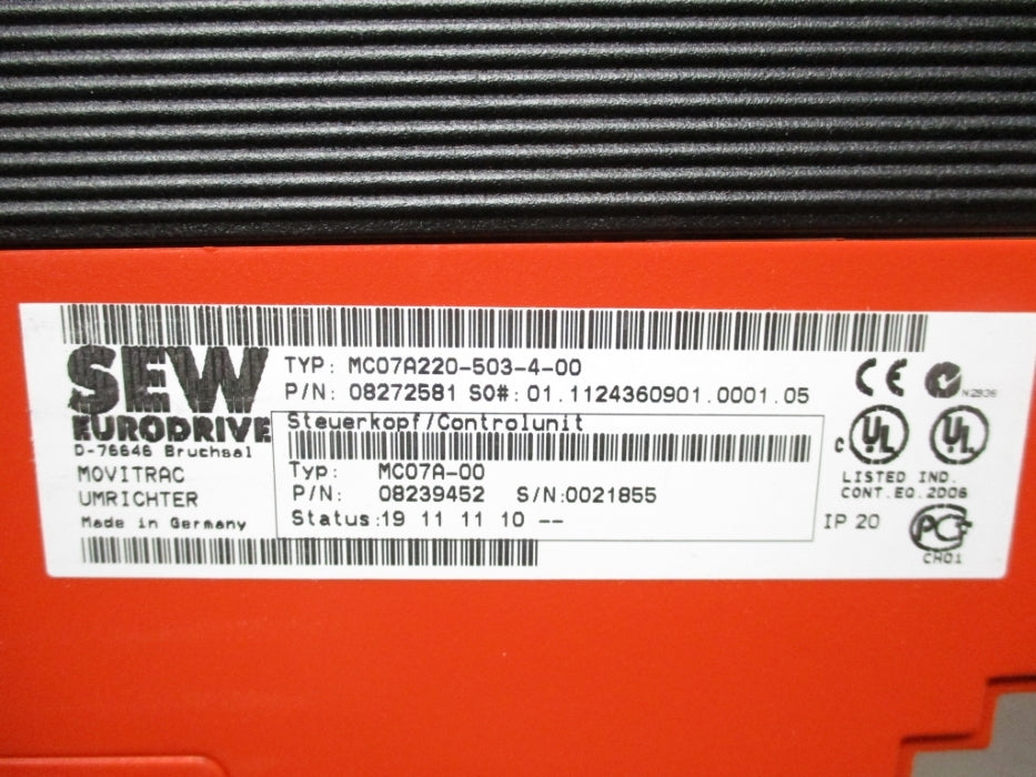 SEW EURODRIVE MC07A220-503-4-00 NSMP