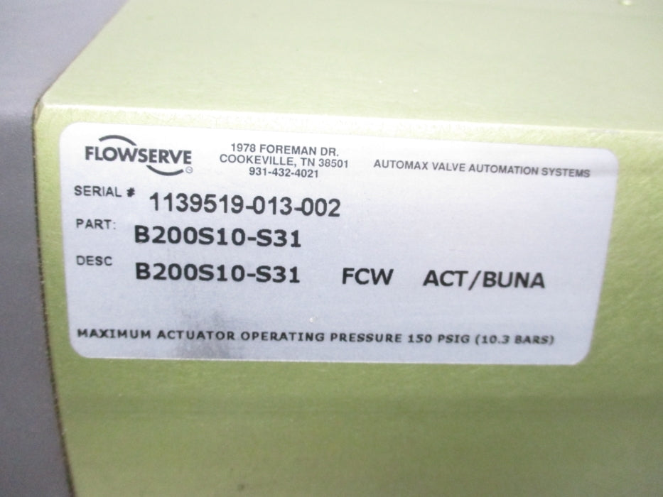 FLOWSERVE B200S10-S31 NSNP