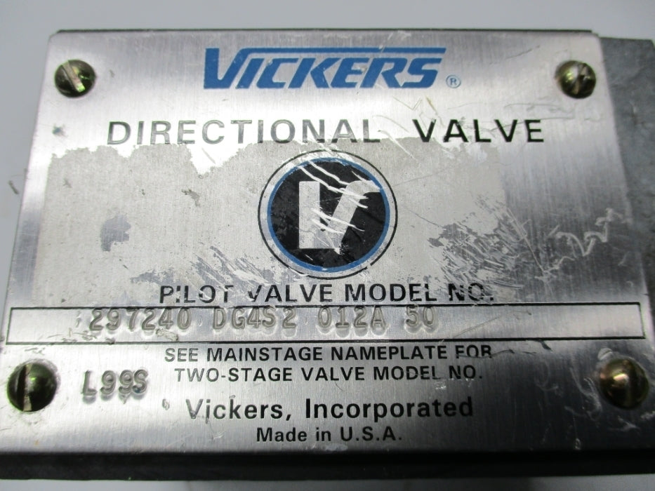 VICKERS DG4S2012A50 297240 (AS PICTURED) UNMP
