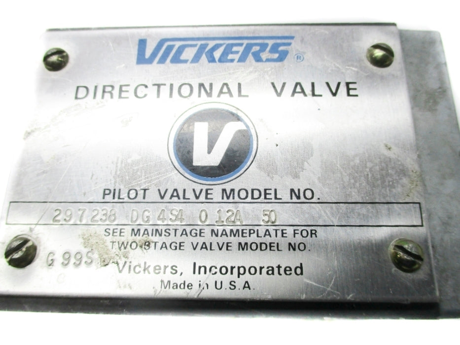 VICKERS DG4S4012A50 297238 (AS PICTURED) UNMP