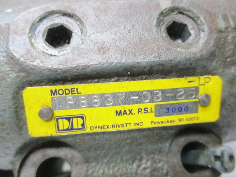 DYNEX/RIVETT P8837-03-25 3000PSI NSNP