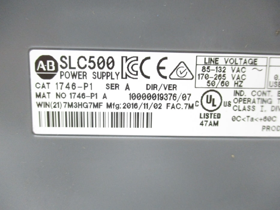 ALLEN BRADLEY 1746-P1 SER. A  NSNP