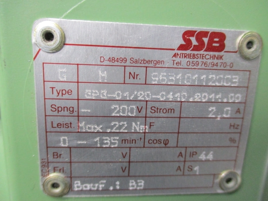 SSB BREMSE GPG-01/20-0410.2011.00 NSNP