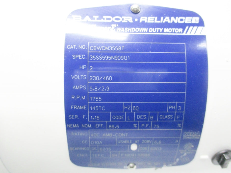 BALDOR CEWDM3558T NSNP