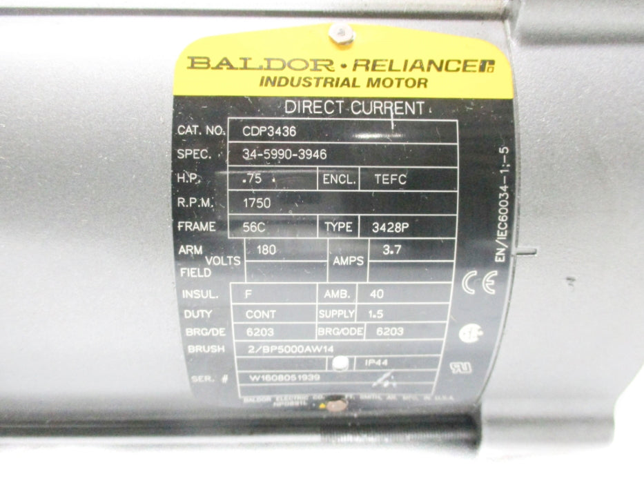 BALDOR CDP3436 (AS PICTURED) UNMP