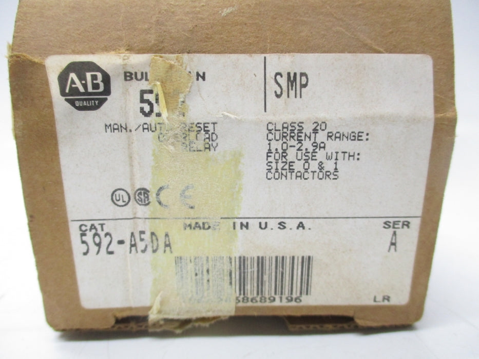 INDUSTRIAL SPARE PART 592-A5DA SER. A 1.0-2.9A (BR/WH) NSMP