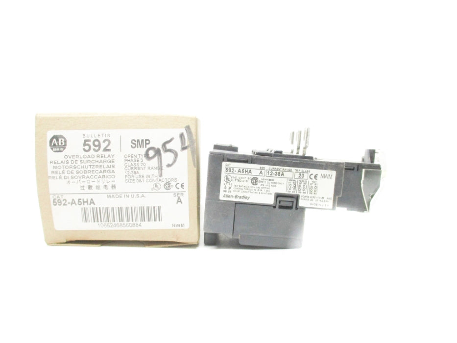 ALLEN BRADLEY 592-A5HA SER. A 12-38A (BR/WH) NSMP