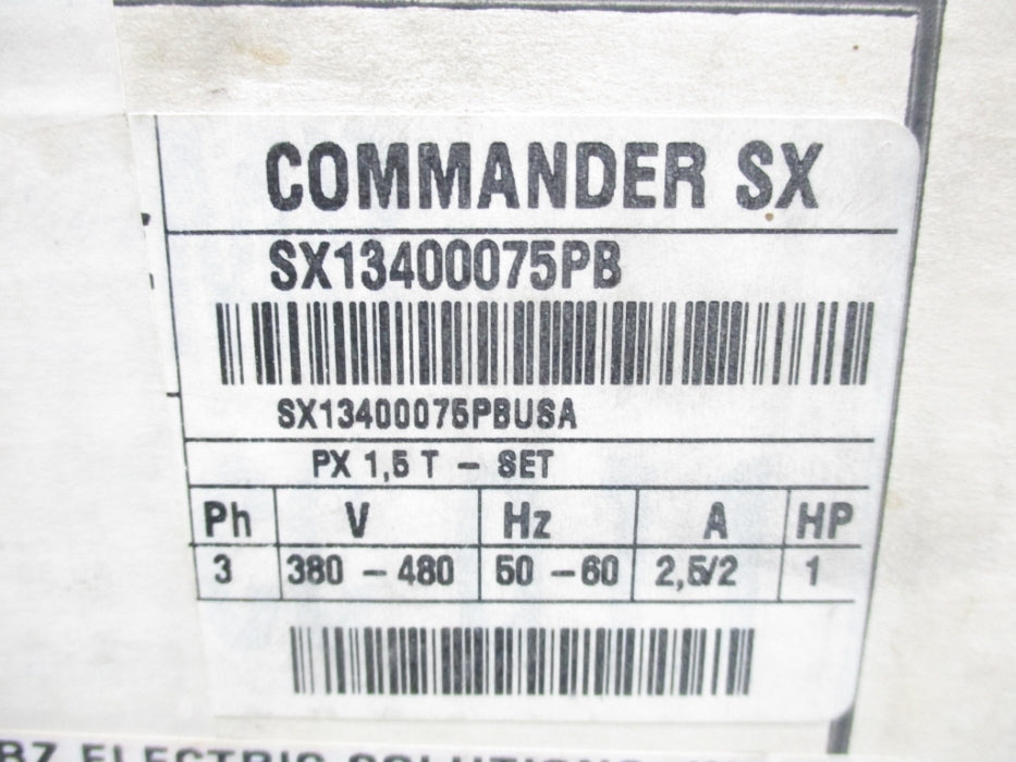 CONTROL TECHNIQUES SX13400075PB NSMP