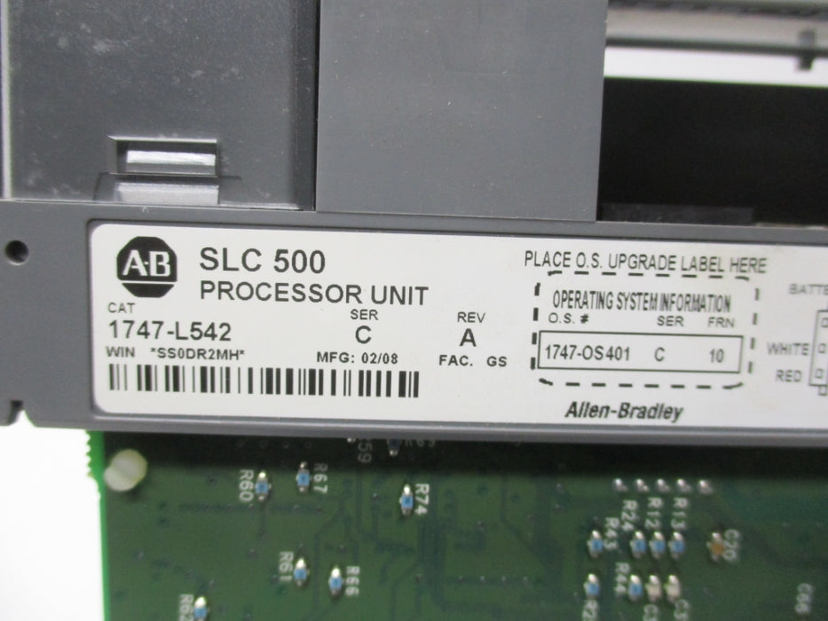 ALLEN BRADLEY 1747-L542 SER. C F/W 10 UNMP