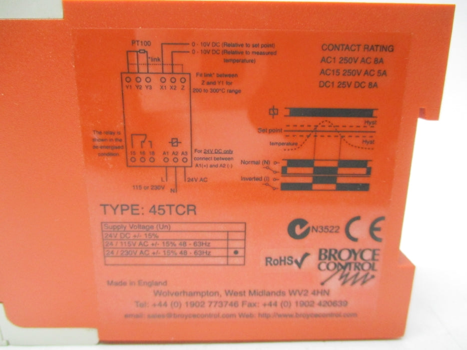BROYCE 45TCR 250VAC NSNP