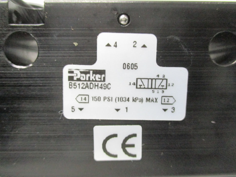 PARKER B512ADH49C 150PSI 24VDC NSNP