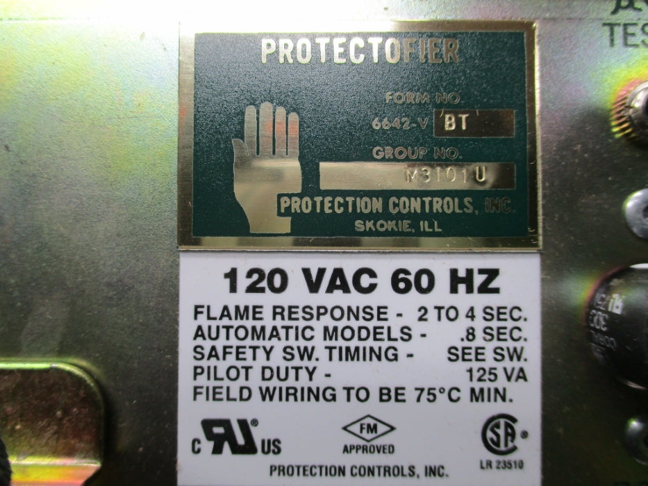 PROTECTION CONTROLS 6642-VBT NSNP