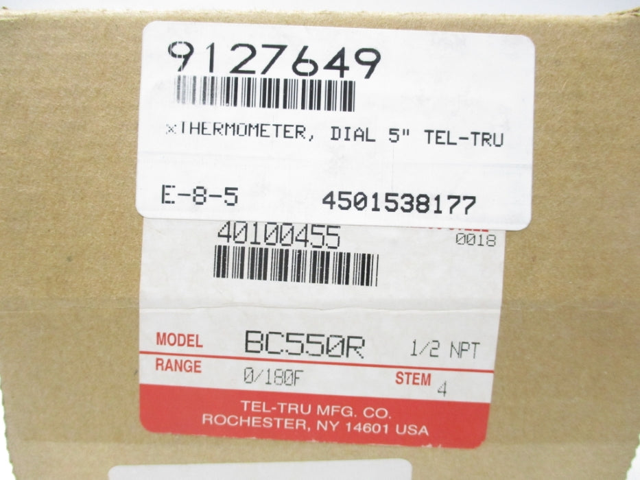 TEL-TRU BC550R 0-180F NSMP