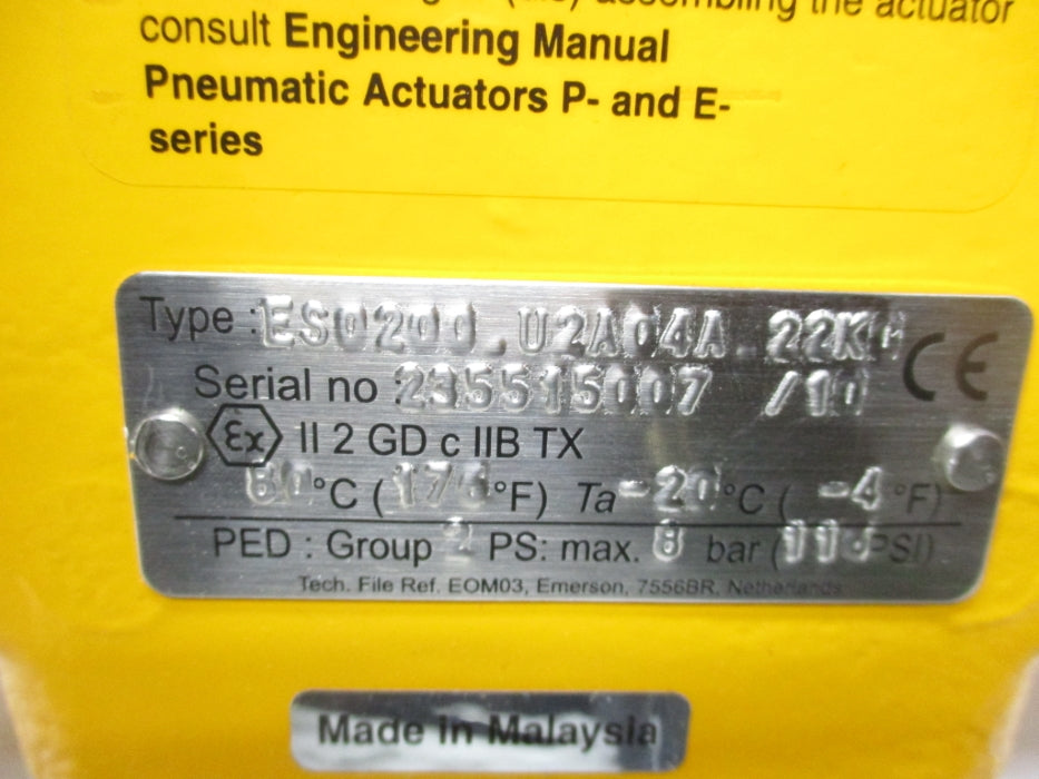 EL-O-MATIC ES0200.U2A04A.22K0 NSMP