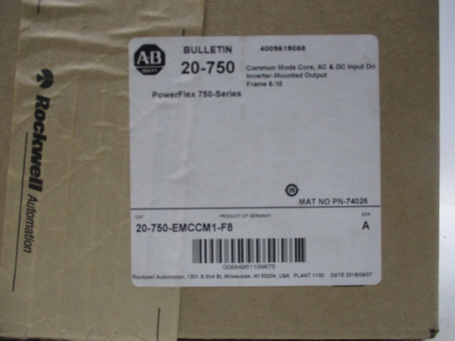 ALLEN BRADLEY 20-750-EMCCM1-F8 SER. A DATE: 2016 NSFS