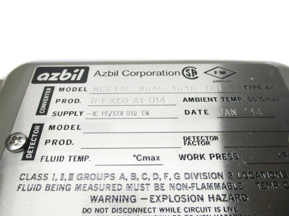 AZBIL MGG14C-MB4G-1B1N-YAH NSMP
