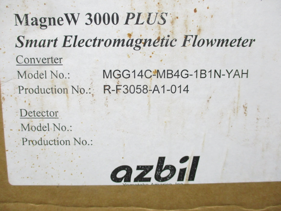 AZBIL MGG14C-MB4G-1B1N-YAH NSMP