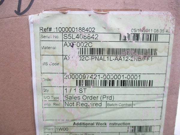 YOKOGAWA AXF002C-PNAL1L-AA12-2NB/FF1 NSMP
