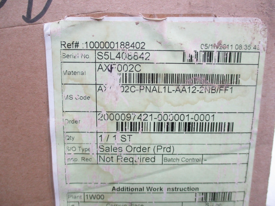 YOKOGAWA AXF002C-PNAL1L-AA12-2NB/FF1 NSMP