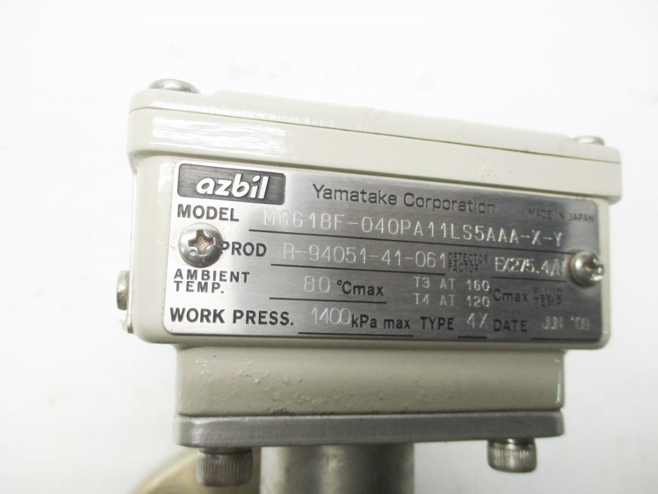 AZBIL MGG18F-040PA11LS5AAA-X-Y NSNP