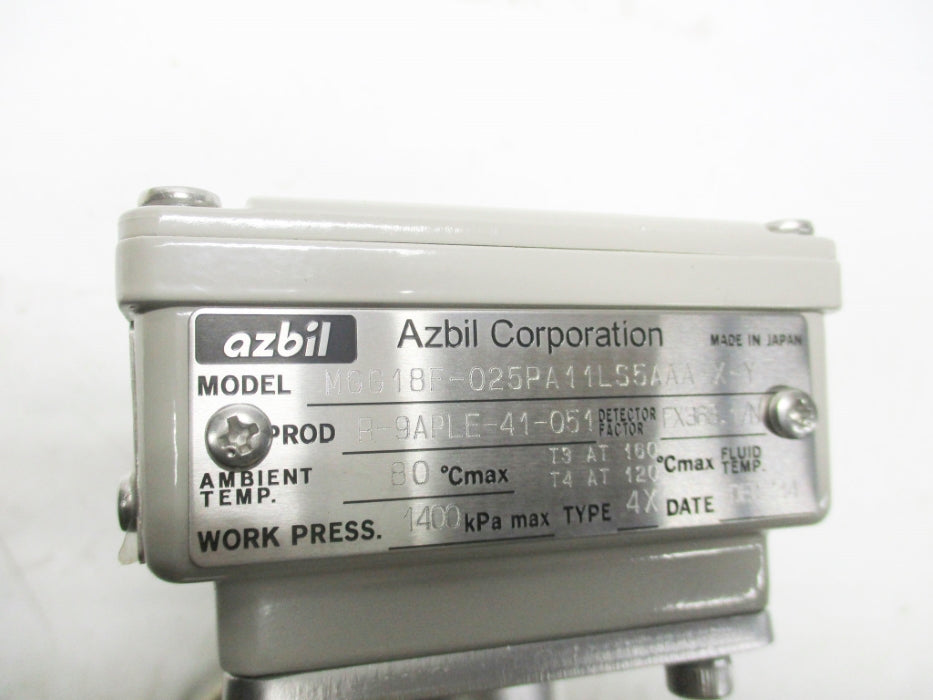 AZBIL MGG18F-025PA11LS5AAA-X-Y NSNP