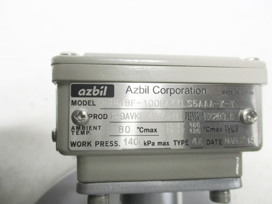 AZBIL MGG18F-100PA11LS5AAA-X-Y NSNP