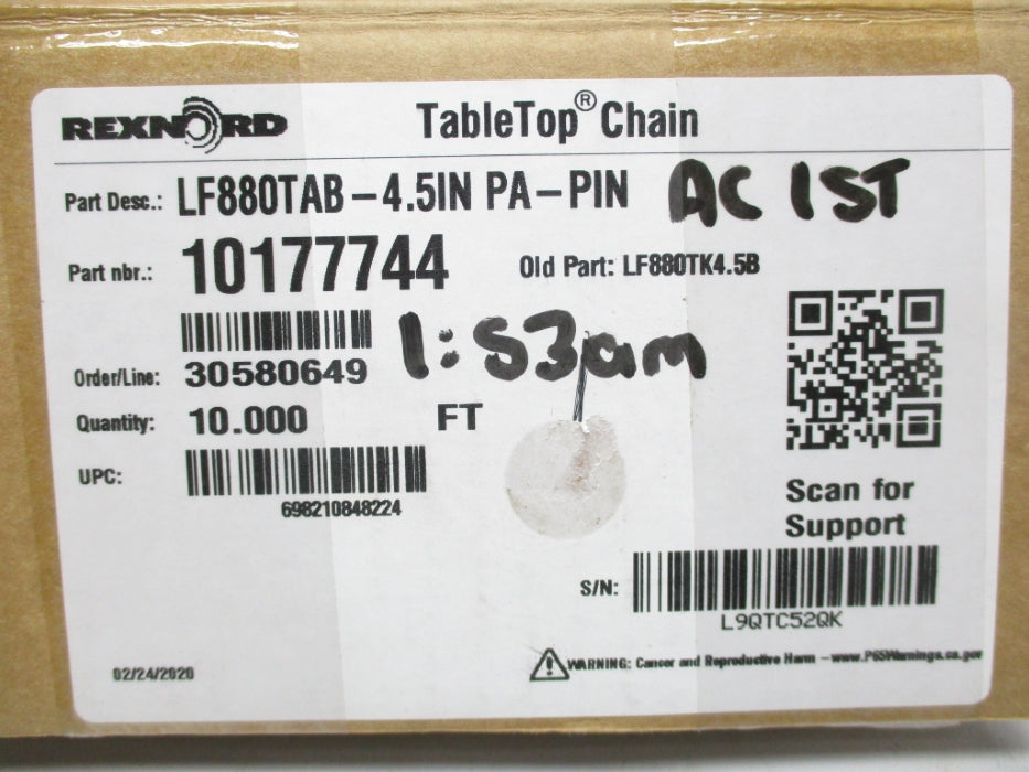 REXNORD LF880TAB-4.5IN NSMP