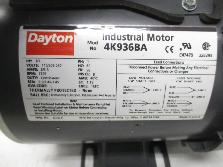 DAYTON 4K936BA NSNP