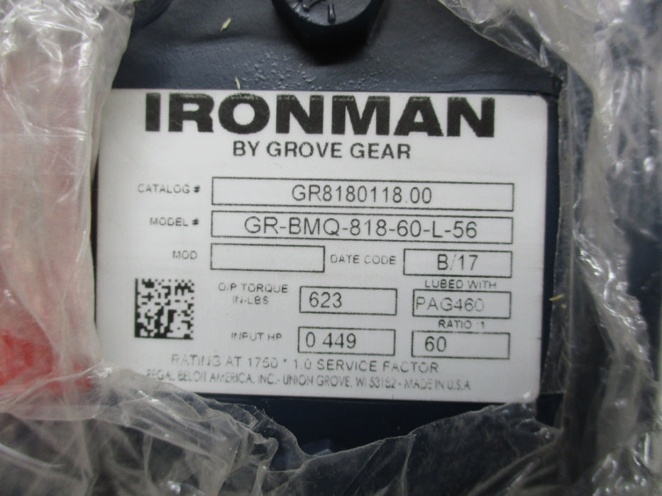 GROVE GEAR GR-BMQ-818-60-L-56 NSMP