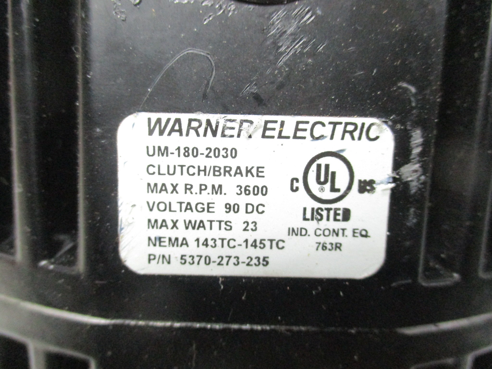 WARNER ELECTRIC 5370-273-235 (AS PICTURED) UNMP