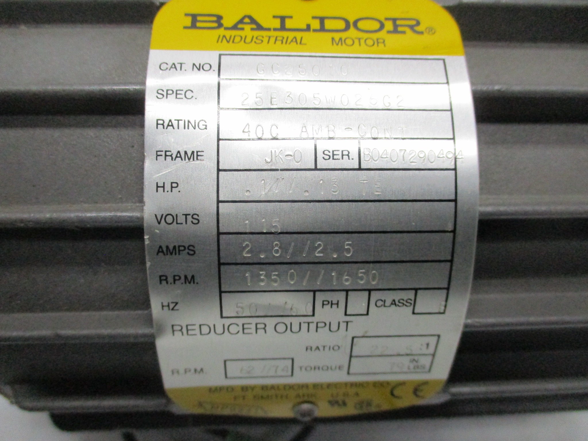 BALDOR GC25010 NSNP