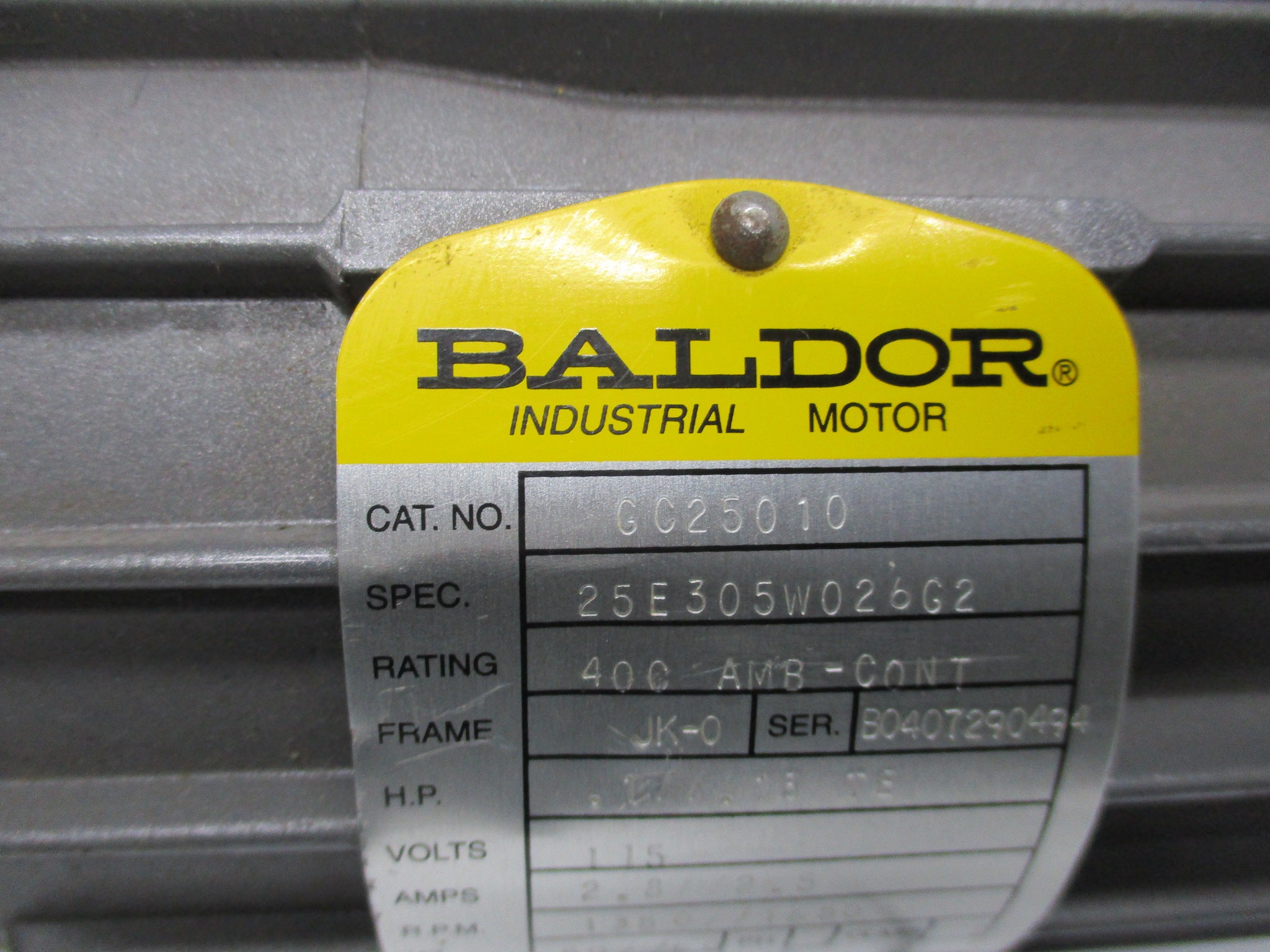 BALDOR GC25010 NSNP