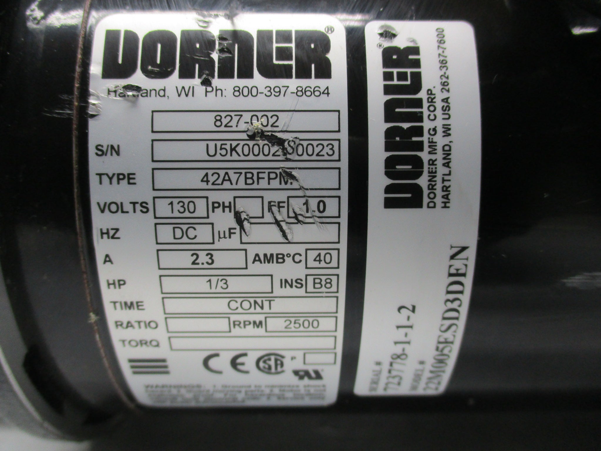 DORNER 42A7BFPM NSNP