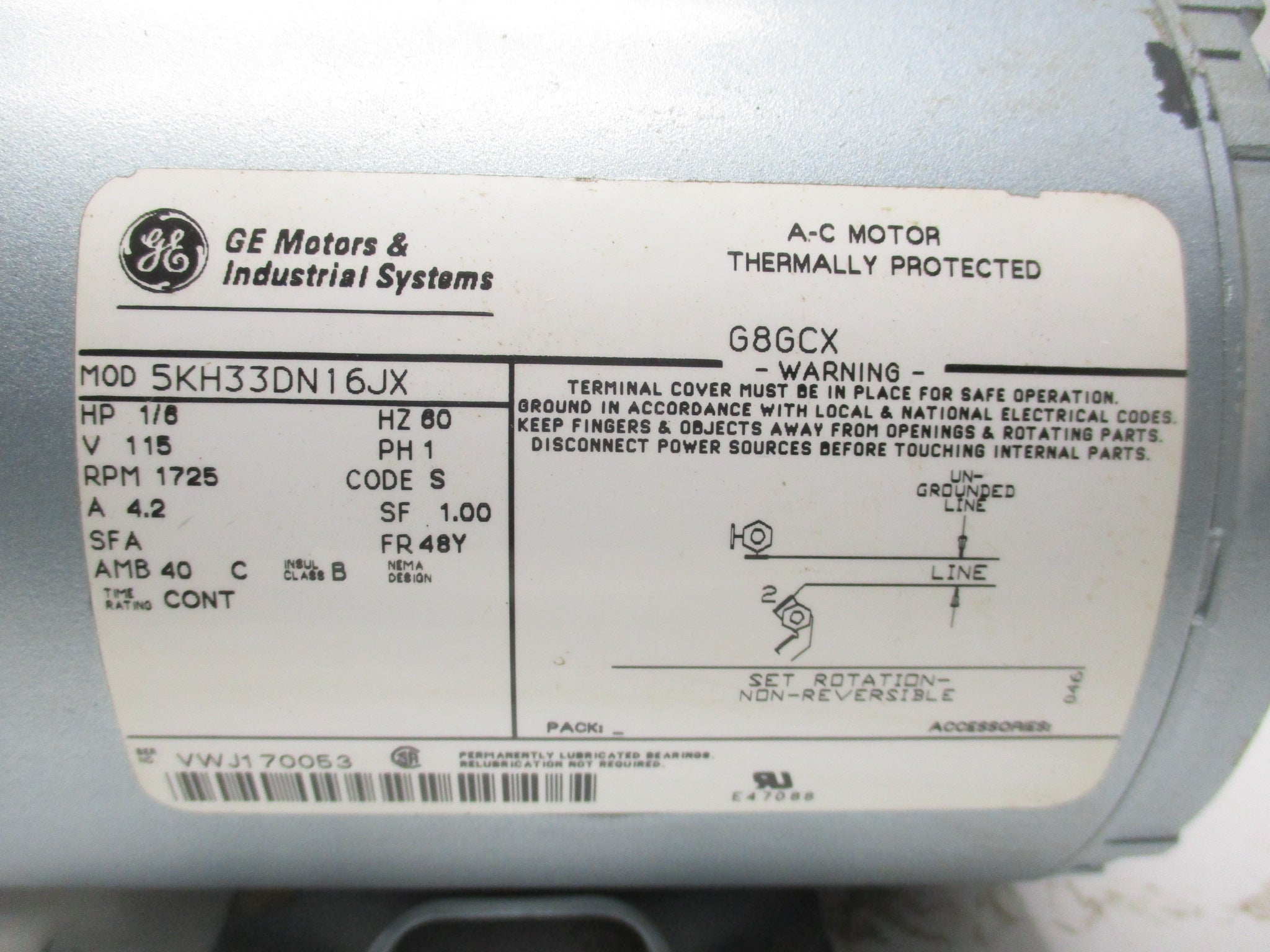 GENERAL ELECTRIC 5KH33DN16JX UNMP