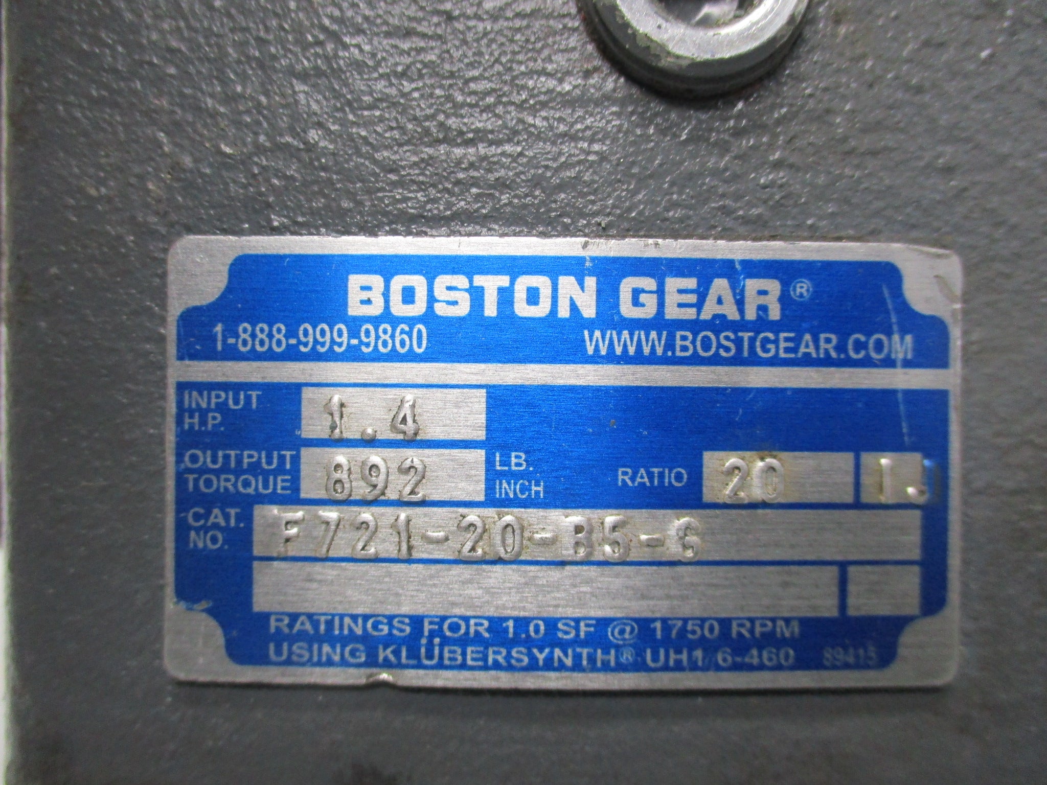 BOSTON GEAR F721-20-B5-G NSNP