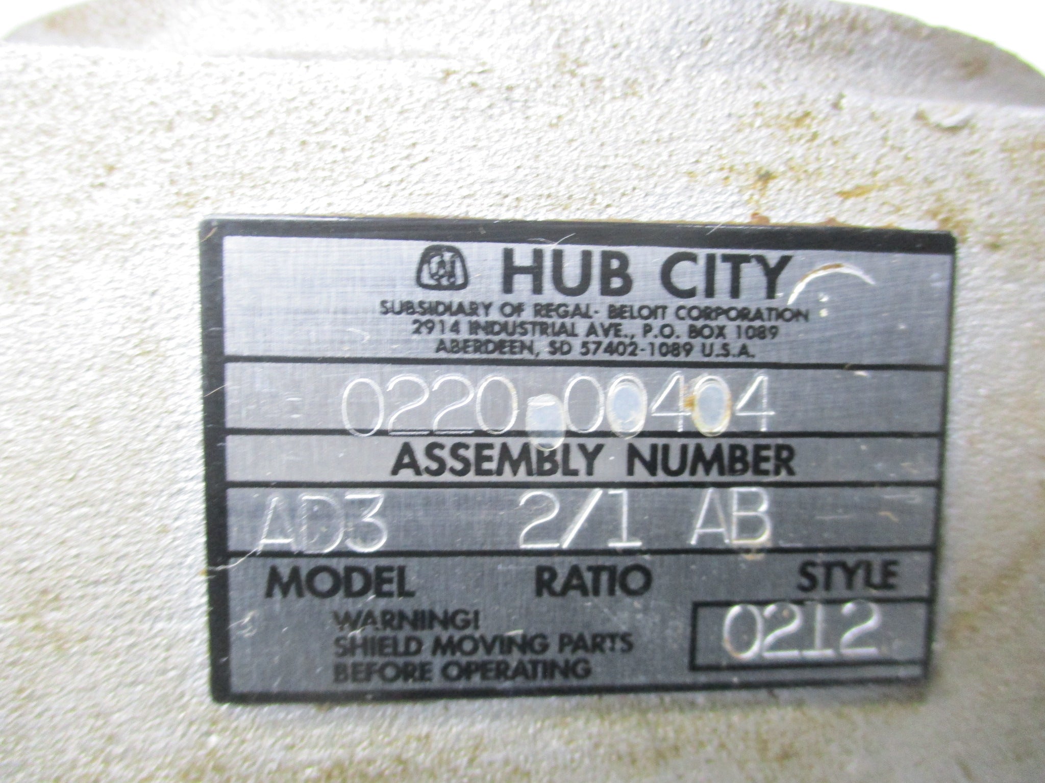 HUB CITY 0220-00404 NSNP