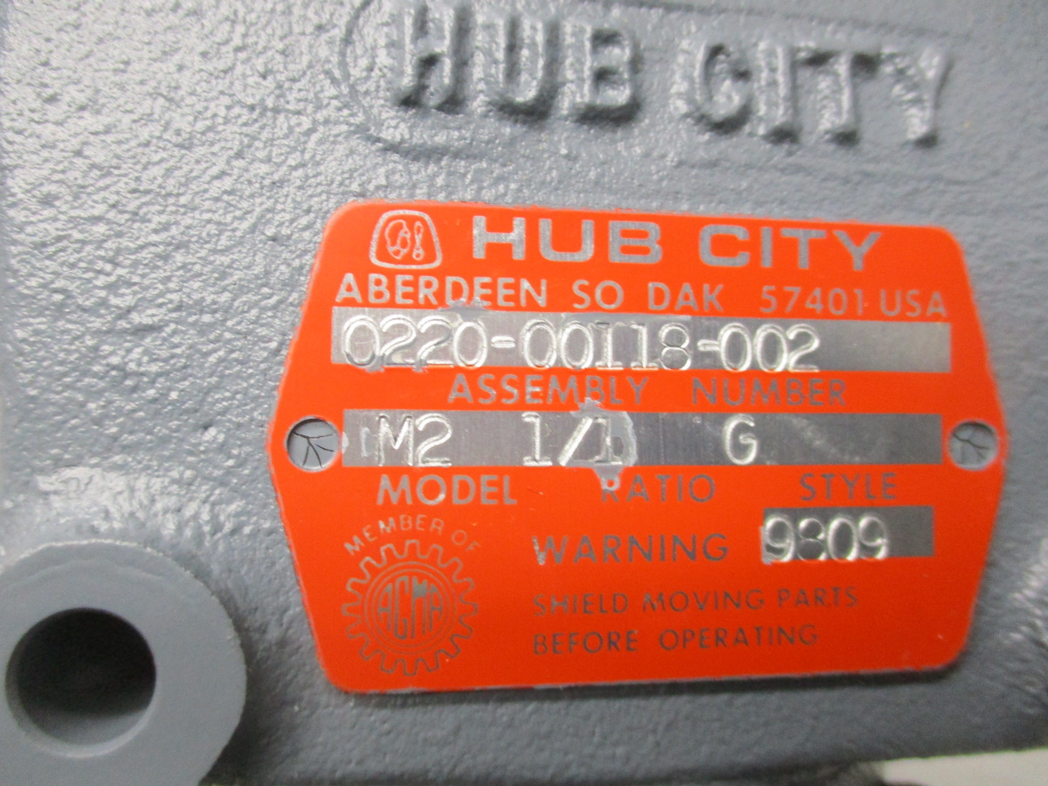HUB CITY 0220-00118-002 NSMP
