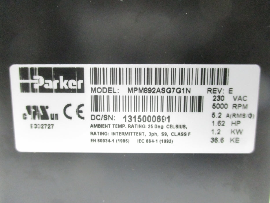 PARKER MPM892ASG7G1N REV. E NSNP