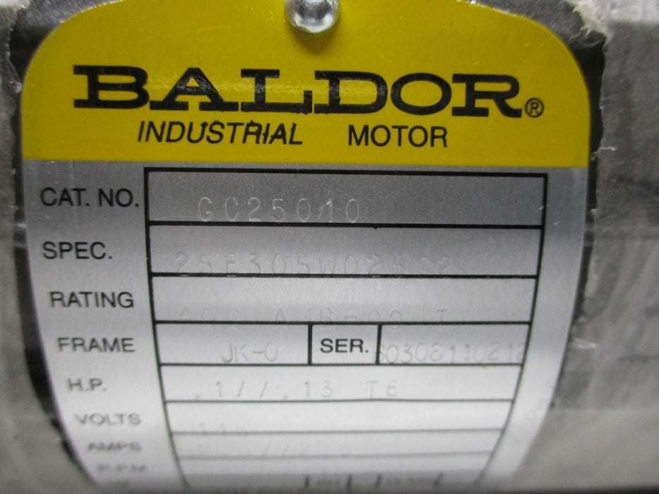 BALDOR GC25010 NSMP