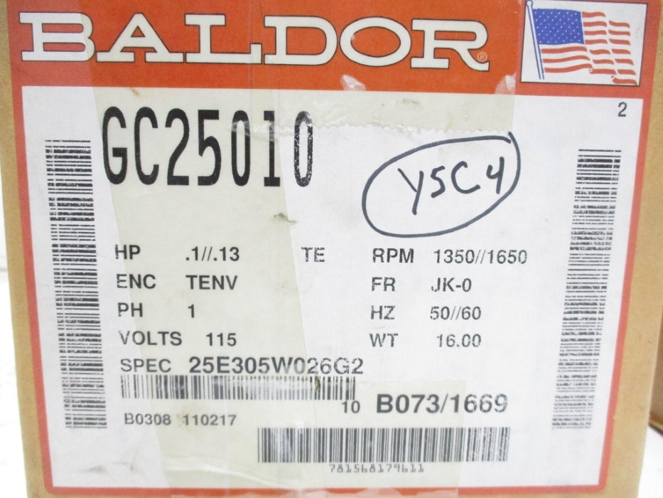 BALDOR GC25010 NSMP