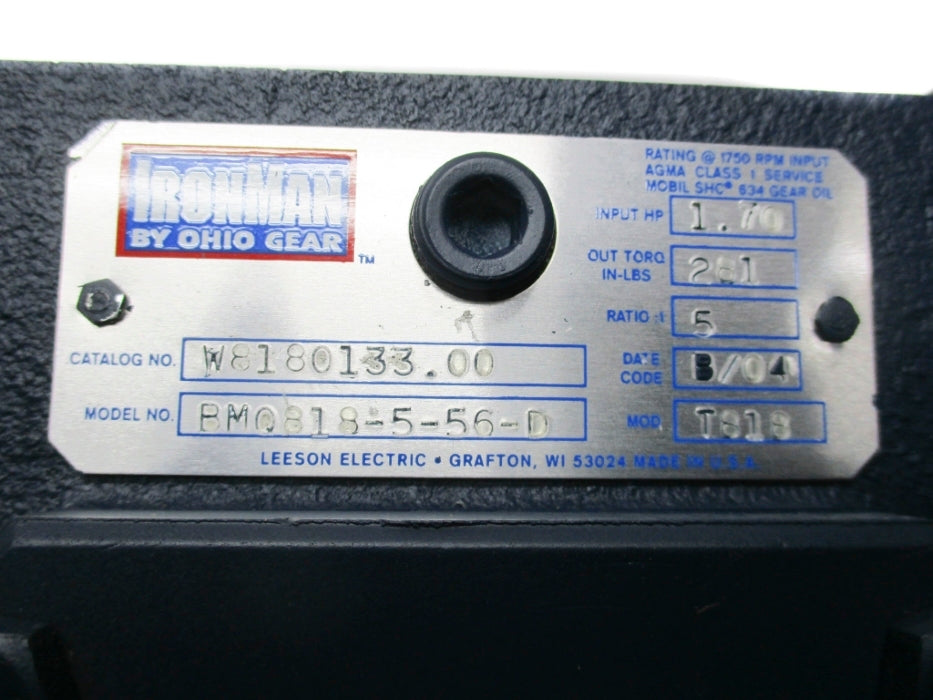 OHIO GEAR W8180133.00 BMQ818-5-56 NSMP